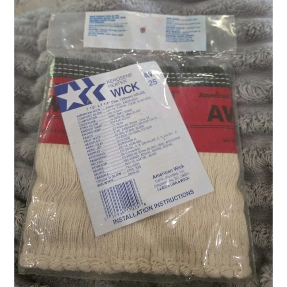 American Wick Kerosene‎ Heater Wick Replacement AW-25, NEW IN PACKAGE